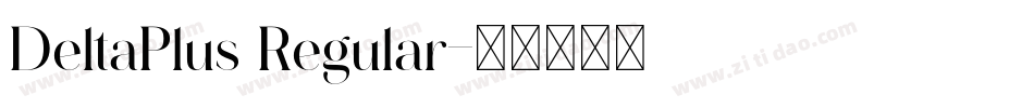 DeltaPlus Regular字体转换